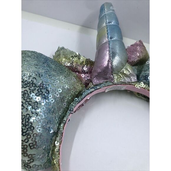 Disney Parks Unicorn Minnie Mouse Ears Headband-pastel Sequin Bow Horn - Picture 14 of 16